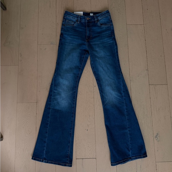 H&M Denim High Waist Flare Pants - Picture 2 of 4